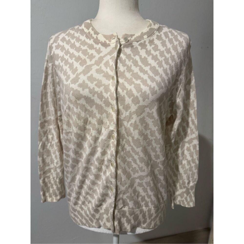 J. Crew button front sweater XL 100% cotton
